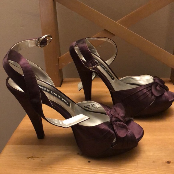 Purple Chinese Laundry Man Made material heel - Picture 4 of 5